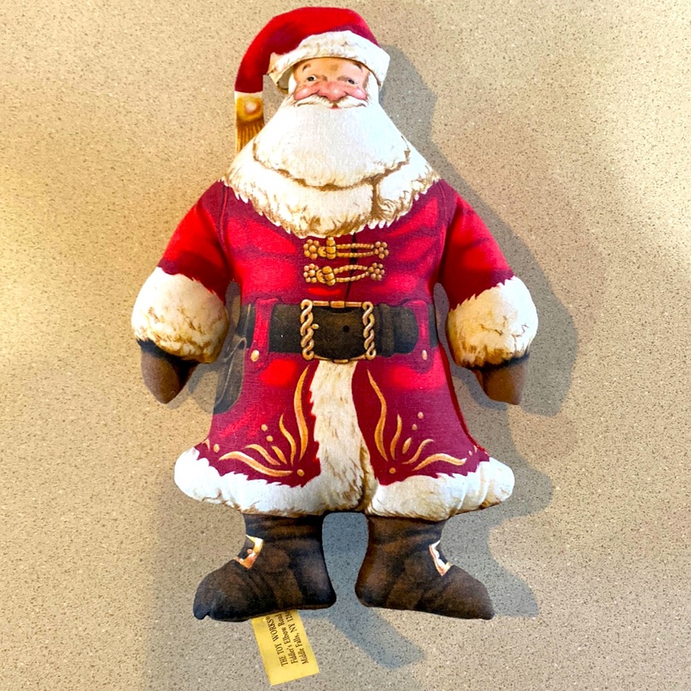 Adorable vintage plush Santa